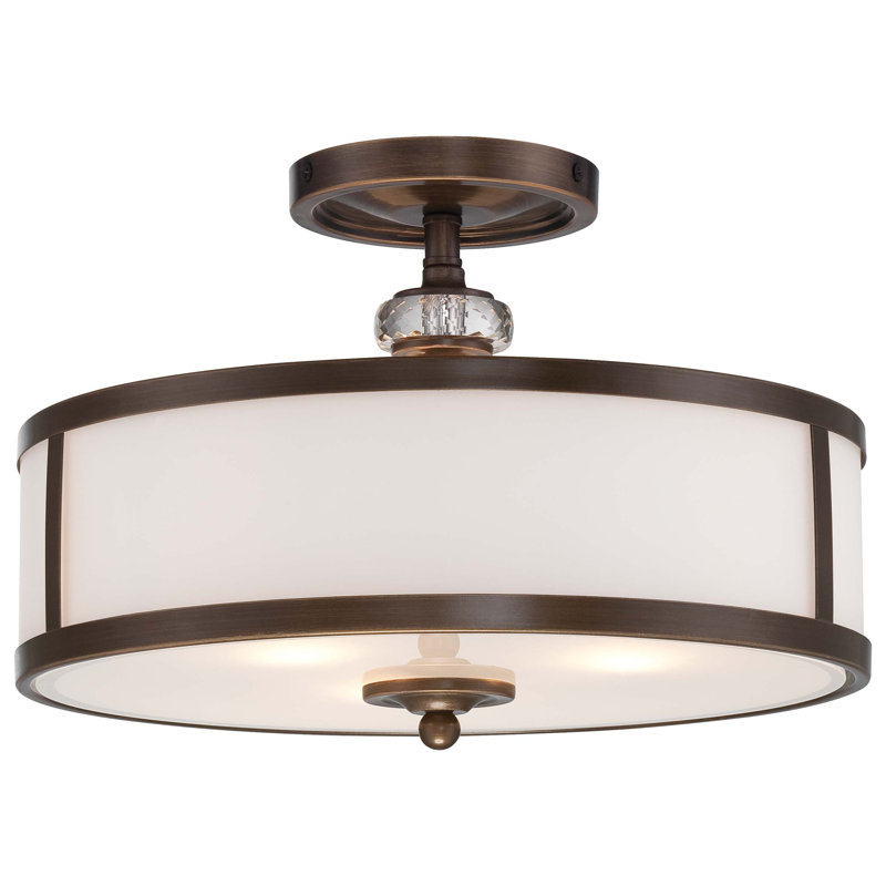 Morrisonville Glass Semi Flush Mount