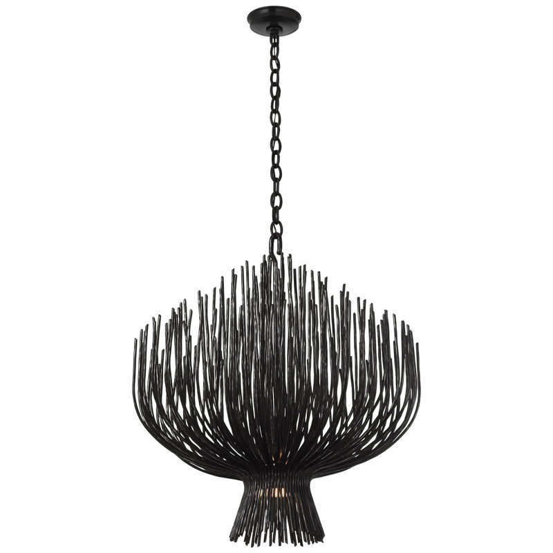 Chapman & Myers Astra 42" Sculpted Chandelier, 35.5" H x 31.75" W x 31.75" D, Aged Iron