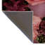 Tapis décoratif moderne mauve-rose à motif de roses et de fleurs-813115985