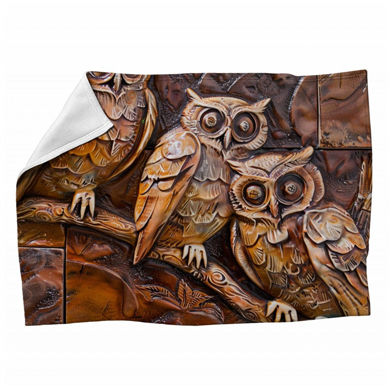Trendy Floral Plush Throw Blanket, 60" W x 80" L