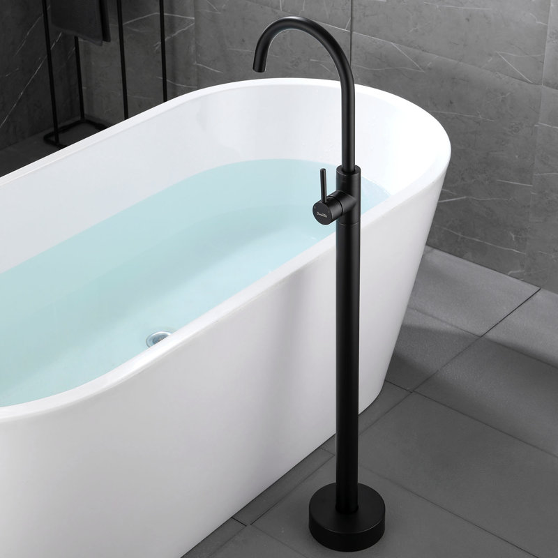 Robinet de baignoire autoportant Shamanda, Noir