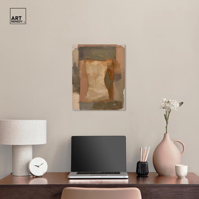 «Baked Earth Canvas Modern Boho» par Art Remedy, Toile tendue, H 20 po x l 16 po