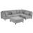 Michelyn 120.5"W 5 - Piece Corduroy Modular Sectional Sofa with Ottoman-621066376