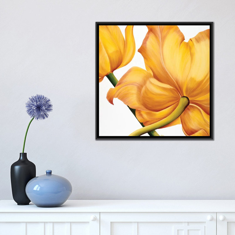 «King Yellow», impression sur toile, H 18 po x l 18 po x P 1,5 po, Toile tendue, Pas de tapis