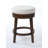 Upholstered Swivel Counter Bar Stool with Solid Wood Frame and Nailhead Trim-234951305-234951303