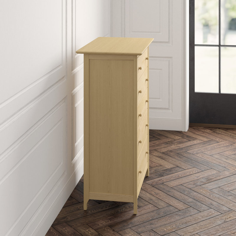 Sarah 5 - Drawer Solid Wood Dresser, Natural Maple