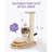 Cat Scratching Post Cat Scratcher Kitten Toys For Indoor Cats Wooden Ball Track Two-Layer Modern Sisal 17.7" Tall Scratch Post Interactive Toy With Dangling Ball