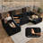 134'' Cloud Modular U-shaped Sectional Sofa With Double Chaise, Upholstered Couch For Living Room Or Bedroom-2010197266