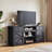 Hartin Farmhouse TV Stand for 75 inch TVs with Large Storage Cabinets & Drawers, Modern Entertainment Center with Built-in Power Outlet, TV Console with Open Shelves for Living Room-1029420120