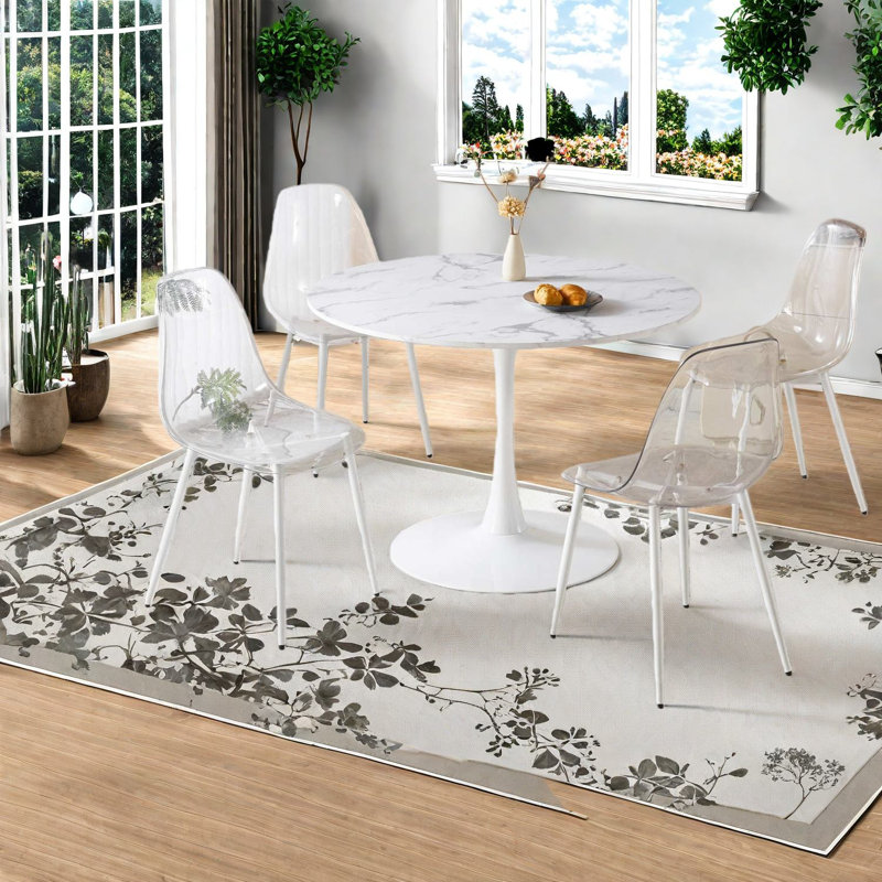 Ensemble de table de salle à manger compacte en MDF moderne (doit inclure la table et la chaise)