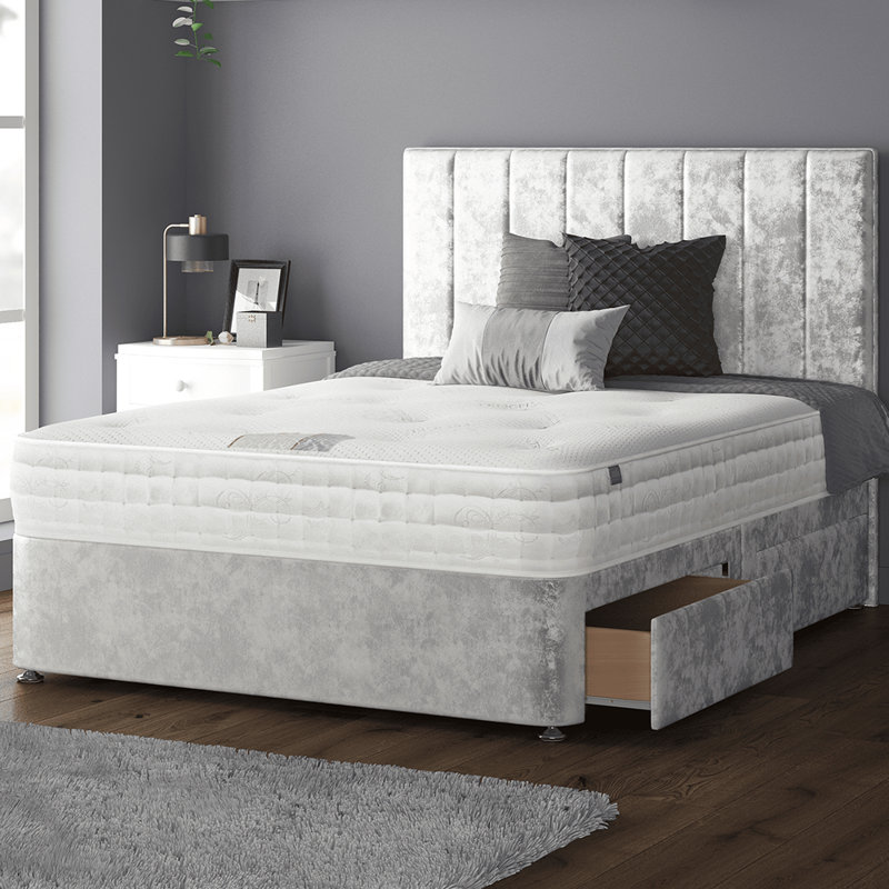 Hedley Upholstered Headboard, Single (3'), Silver