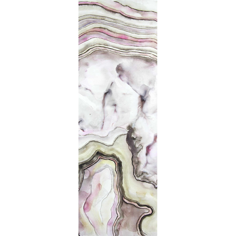 Toile à motif d'agate mauve minimaliste mauve | Art mural Home Decor