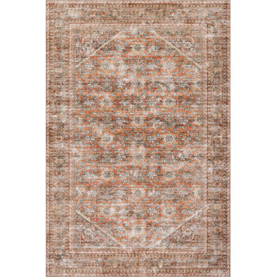 Tapis floral lavable Sivanya