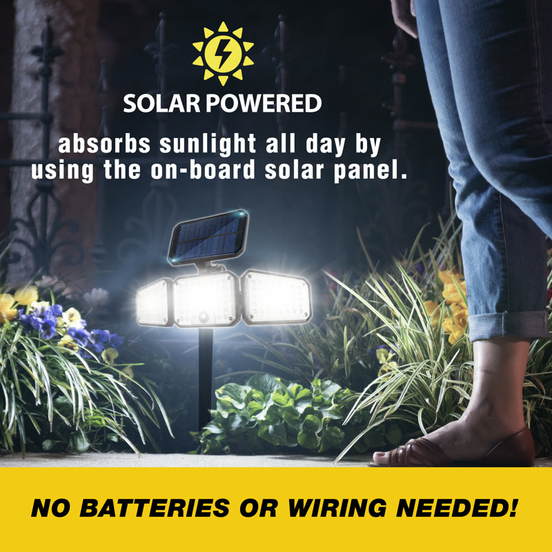 Bell & Howell Solar Powered Motion-Sensing LED Floodlight