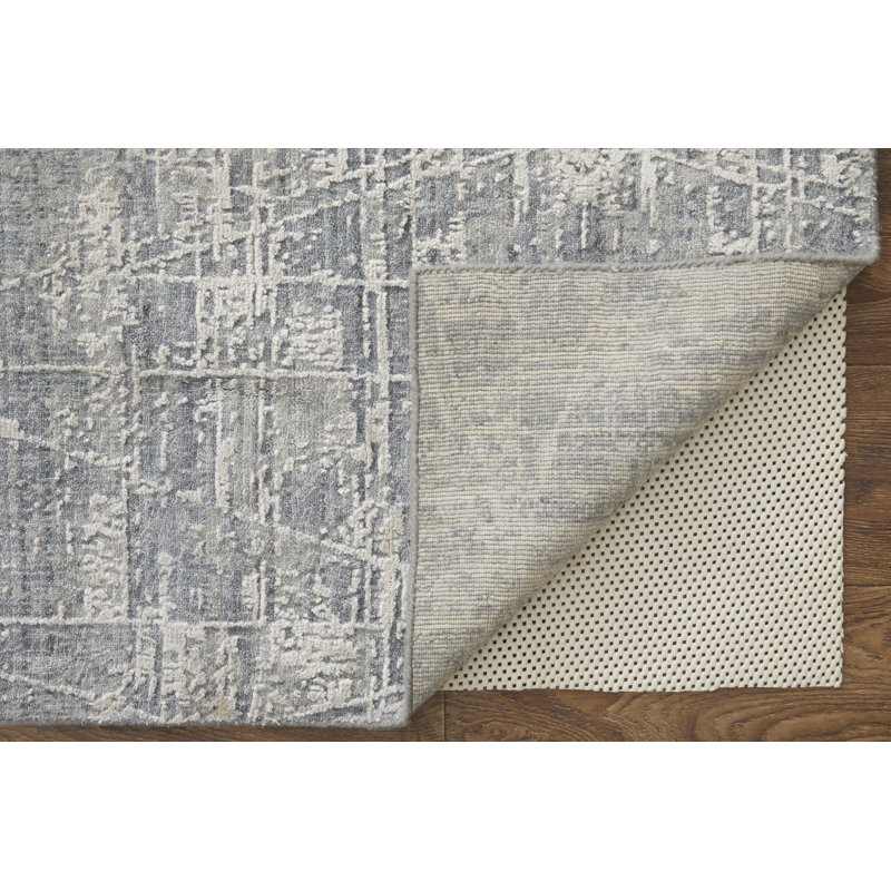 Eastfield Abstract Area Rug in Gray, Rectangle 12' x 15'
