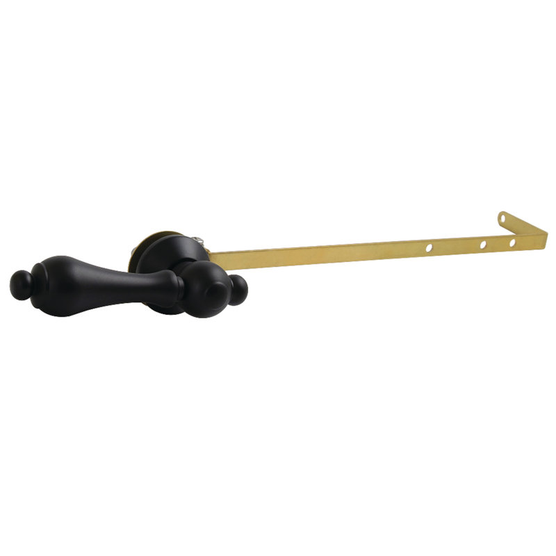 Levier de réservoir de toilette universel à fixation avant ou latérale Kingston Brass Kingston, Noir mat