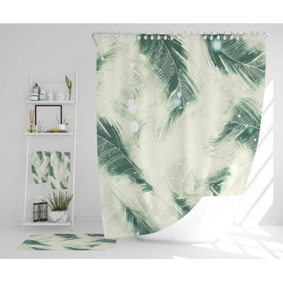 Navera Polyester Shower Curtain Set