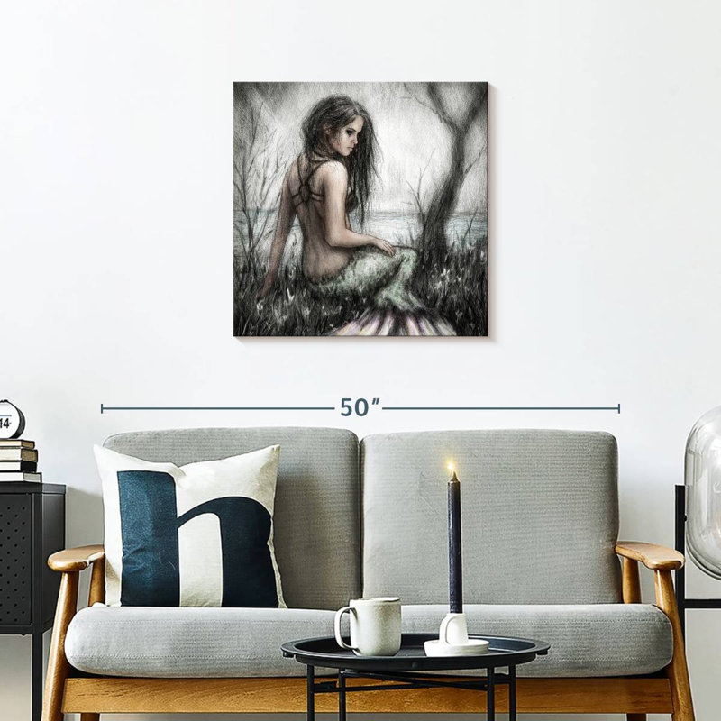 Kelan Mermaid's Rest, H 24 po x l 24 po