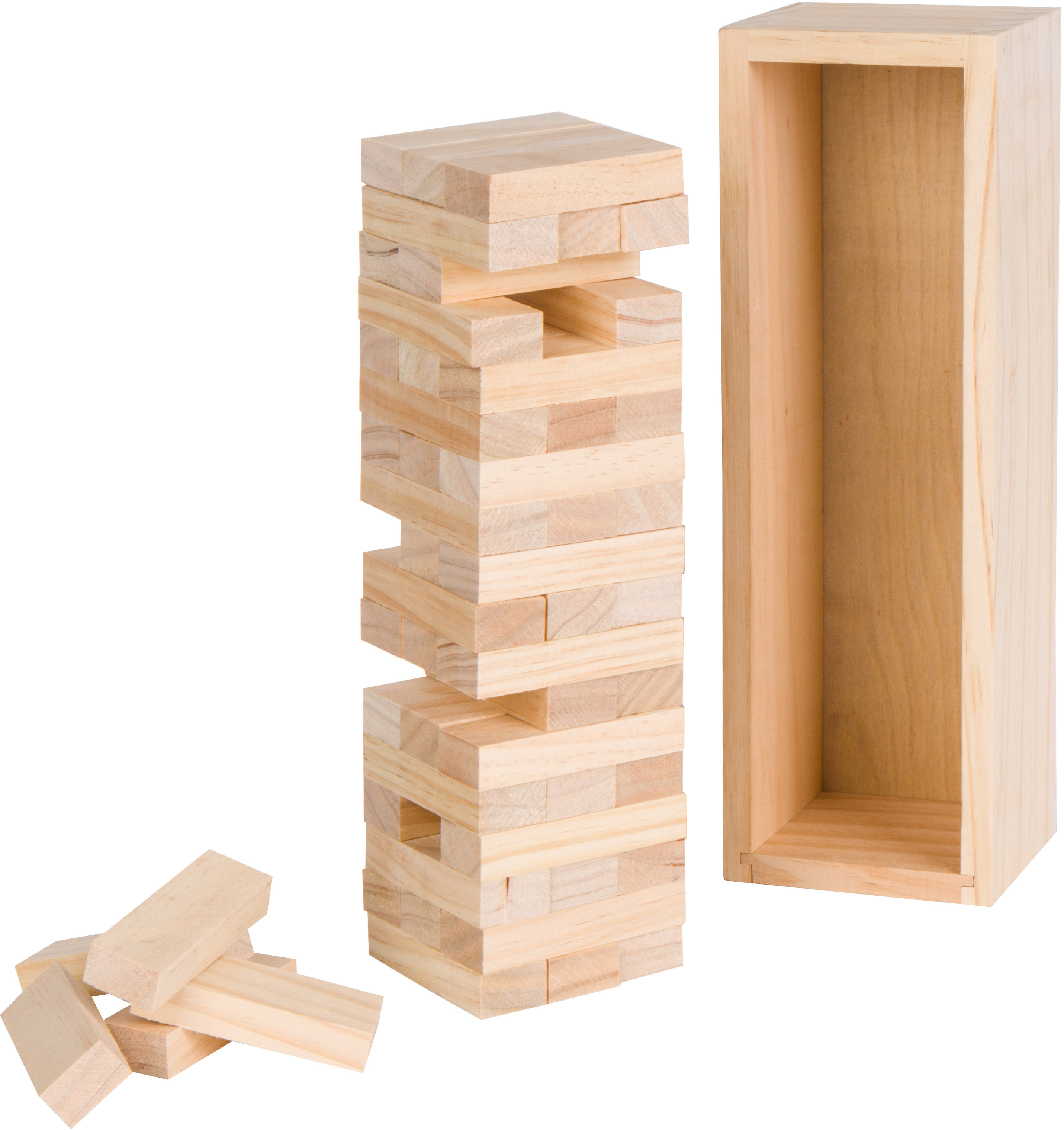 Giant Toppling Tower Game - 60 Blocks - Storage Crate - Indoor/Outdoor Set