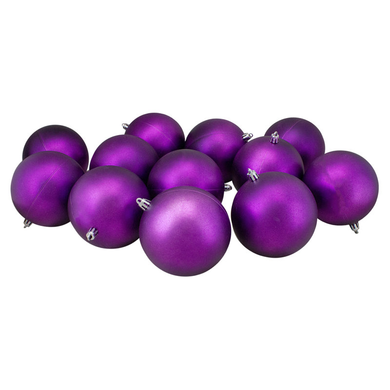 Boule de Noël brillante incassable, Mauve