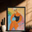Art mural moderne encadré noir moderne-507677595