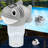 Shark Pool Floater Dispenser With Light,Easy Opening Pool Tab Holder For Swimming Pool,Adjustable Flow, Unique Added Buoyancy, Weather Durable PP & ABS
