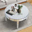 Table basse ronde avec miroir en verre 31,3 po Markus