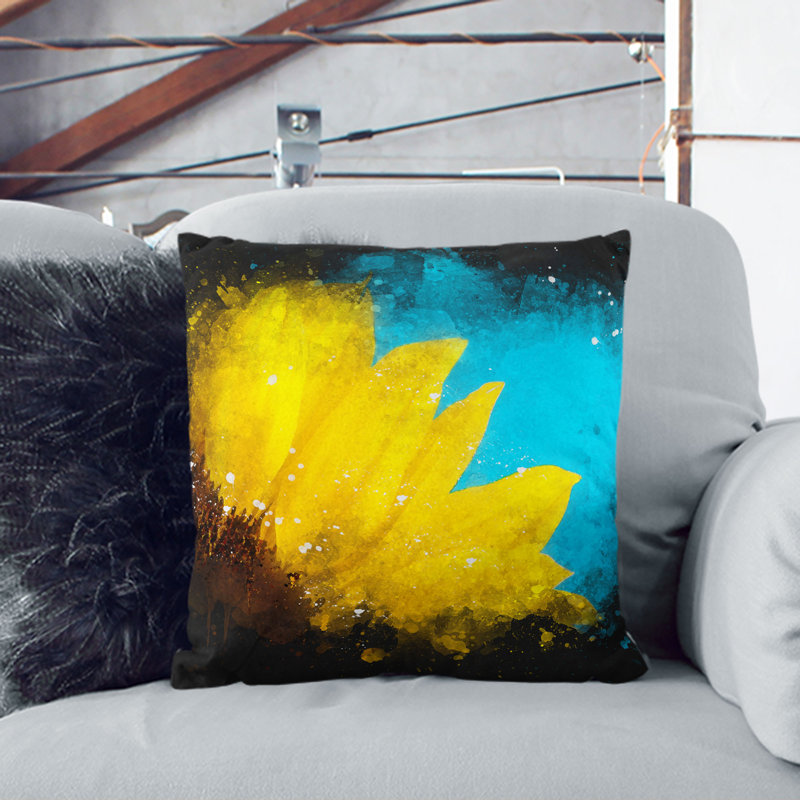 Square Throw Cushion, 40cm H x 40cm W x 15cm D