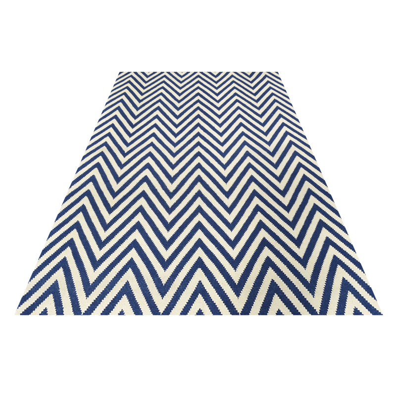 Chevron Wool Hand Woven Area Rug, Rectangle 120cm x 180cm