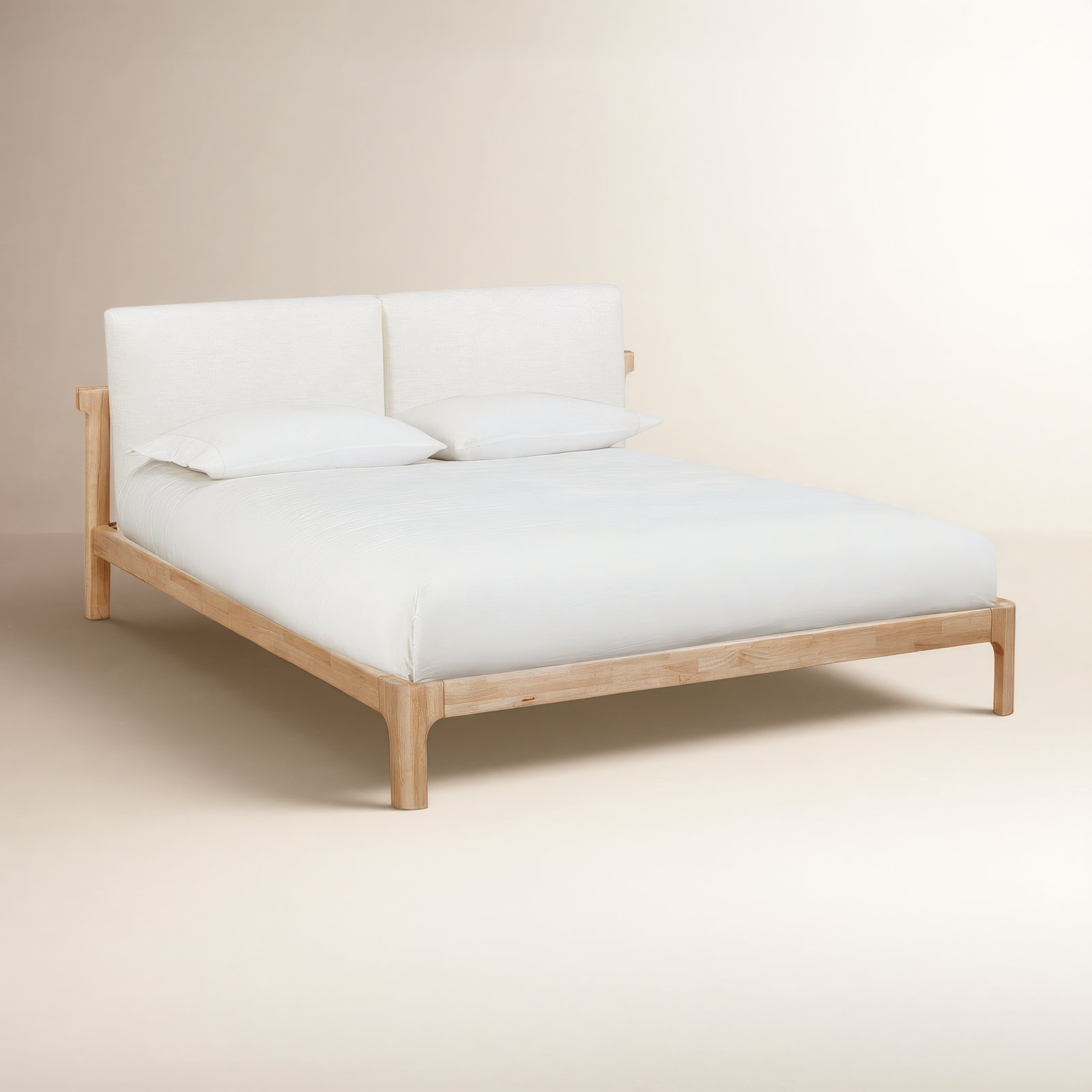 Furano Upholstered Two Cushion Platform Bed, King