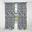 Losanges en beige et bleu - Rideau simple occultant moderne abstrait-281957233