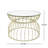 Round Metal Hollow Side Table Set