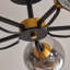 Rotan Glass Semi Flush Mount