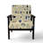 Minimalist Forest Animal Pattern - Upholstered Casual Accent Arm Chair-1443751191-1443751187