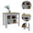 Kitchen Island, Four Legs, Three Shelves-1266512351