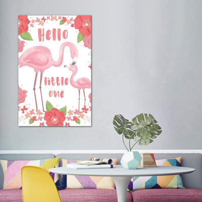 «Flamingo Dreams I» par Dana Saulnier - impression d'art graphique