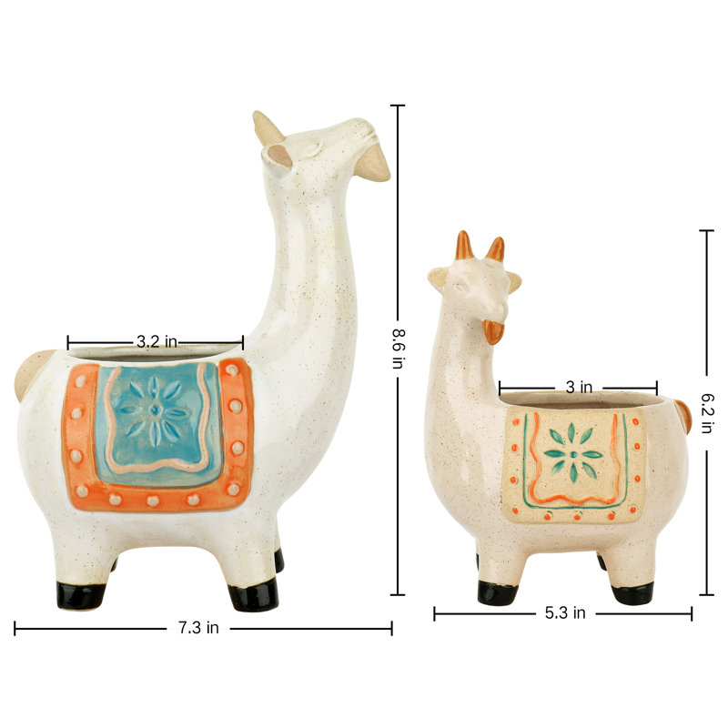 Ensemble de pots à fleurs 2 pièces Rolen Goat