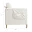 Canapé confortable en bois massif à trois places - Coussins moelleux, durables et durables, canapé de 79,5 po pour le salon-896972511