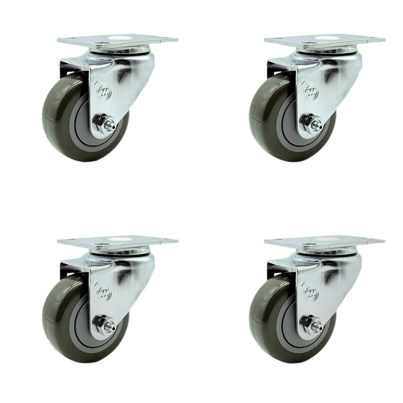 Polyurethane Caster, Maroon