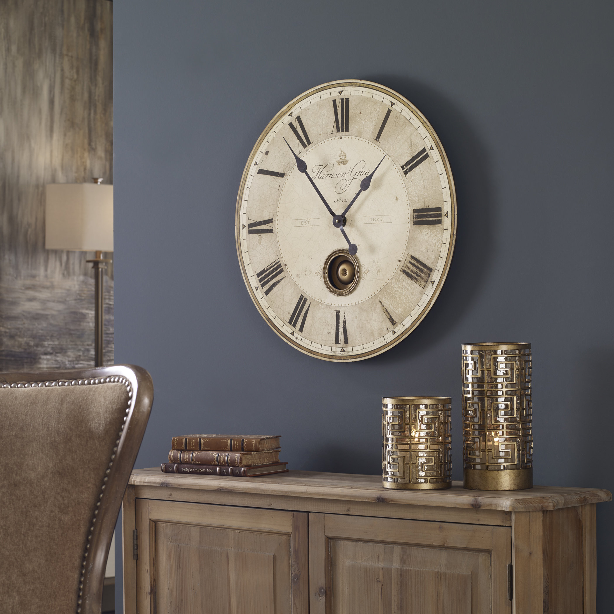 Uttermost Harrison Metal Wall Clock | Wayfair