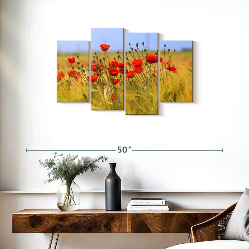 Coquelicot rouge Harnek, H 22 po x l 36 po