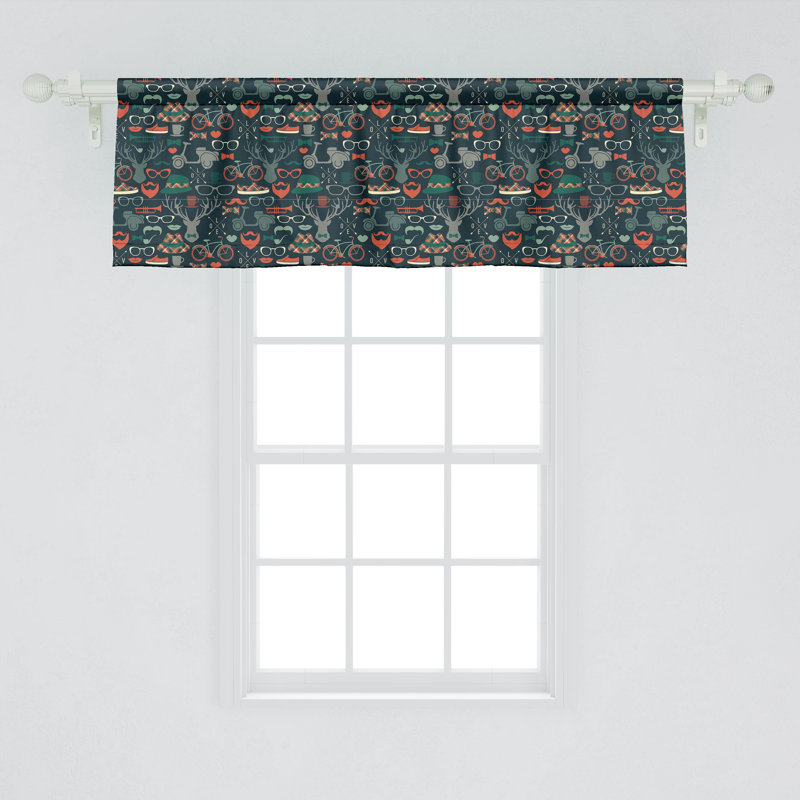 Multicolore Moustache caribou Ambesonne Hipster, L 54 po x L 12 po