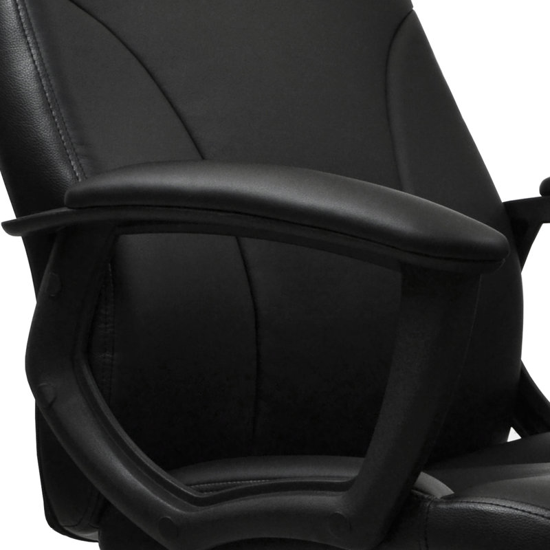 Fauteuil de direction à dossier moyen, noir