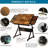 Adjustable Height And Angle Metal Jigsaw Puzzle Table With 4 Storage Trays And Wooden Cover For Adults