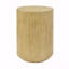Table d'appoint cylindrique Mgo, texture bois
