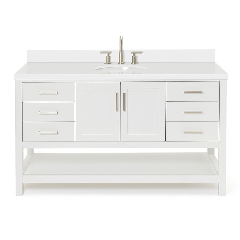 Magnolia Bath Vanity Oval Basin S061SWQ, White