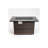 44" Propane Gas Fire Pit Table, 50000 BTU Rectangular Fire Pit, Tile Tabletop with Beautiful Wicker Base for Outside Patio Deck Garden Courtyard