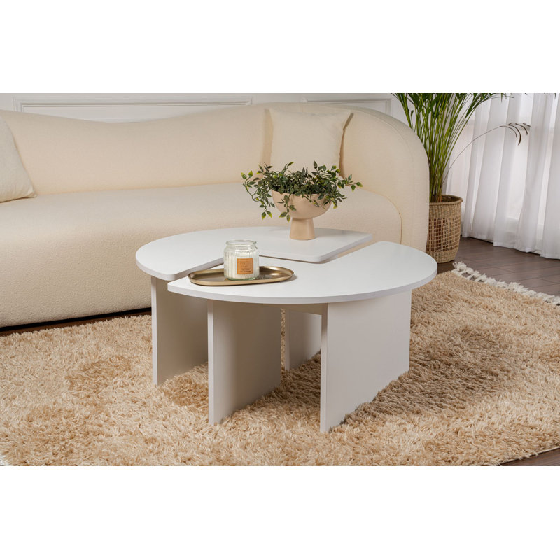 Coffee Table, 65.2cm H x 99.6cm W x 11.4cm D, Wood Black