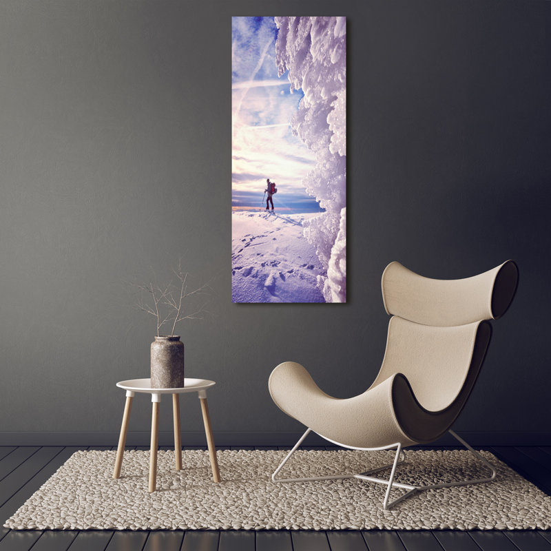 Skier - Wrapped Canvas Print