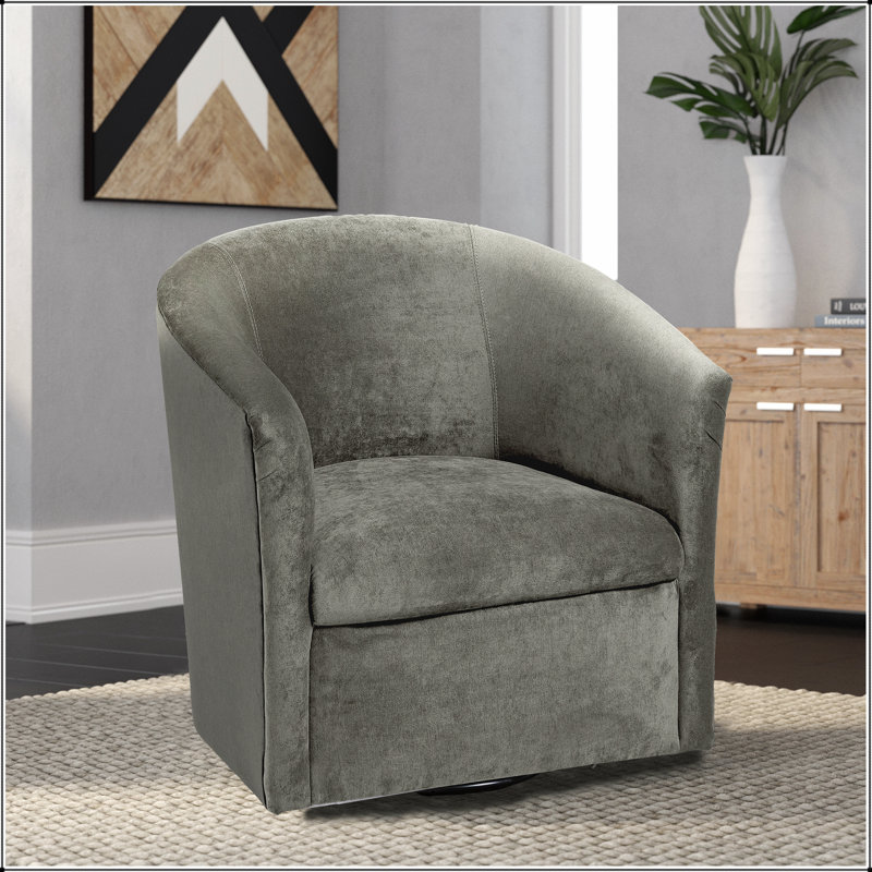 Chaise d'appoint en polyester gris avec rembourrage confortable et conception polyvalente pour de multiples utilisations dans n'importe quelle pièce